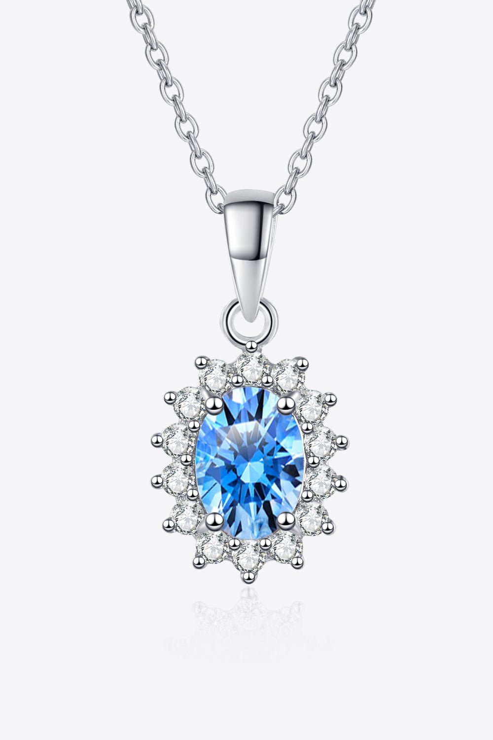 1 Carat Moissanite 925 Sterling Silver Necklace - Kaaya Closet