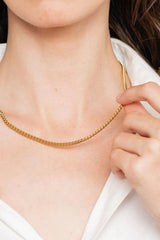 18K Gold Plated Curb Chain Necklace - Kaaya Closet