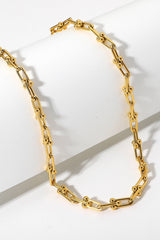 18K Stainless Steel U-Shape Chain Necklace - Kaaya Closet