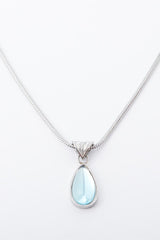 Teardrop Shape Titanium Steel Pendant Necklace