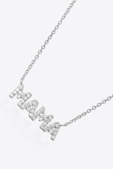 MAMA Zircon 925 Sterling Silver Necklace